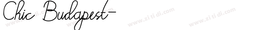 Chic Budapest字体转换